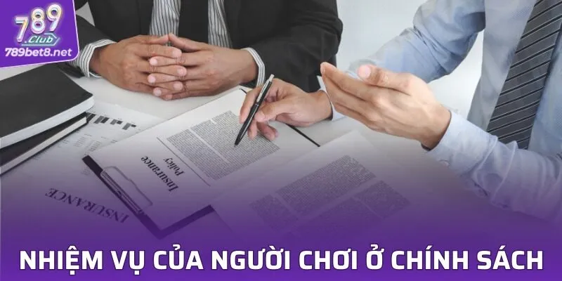 Nhiệm vụ của người chơi trong các quy định bảo mật